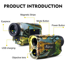 Load image into Gallery viewer, Nowhak Hunting Laser Rangefinder with Angle Speed Height Distance Measurement and Continuous Scan for Hunting
