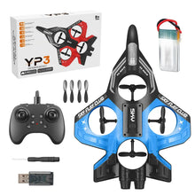 Load image into Gallery viewer, 2.4G RC Drone with Light Flying Helicopter YP3 Glider RC Hobby Jet Plane Stunt Remote Control Foam Fighter Airplane Drone Toy