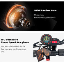 Load image into Gallery viewer, EU USA Stock Free Tax 48V 13AH 16AH 10" Off-road Tires 800W Motor Folding Electric E Scooter