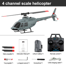 Load image into Gallery viewer, RC ERA A60 4CH Helicopter 1/42 Scale BELL-206 Optical Flow Positioning 10min Fly Time 2.4G 120M 6-Axis Gyroscope Brushless Plane