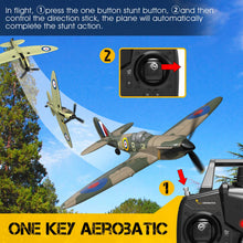 Load image into Gallery viewer, VOLANTEXRC RC Plane Spitefire 400 2.4Ghz 4CH 6-axis Stabilizer System For Beginner Remote Control Airplane 761-12 RTF