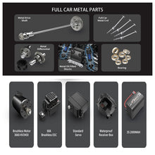 Load image into Gallery viewer, MJX 1:12 12212 Remote Control Car 58KM/H Monster Truck RC Four-Wheel Drive 3S High-Speed Brushless For Adult/Children Toys Gift