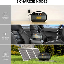 Load image into Gallery viewer, Flashfish Portable Power Station Camping Solar Generator 299Wh 330W AC Outlets Lithium ion Battery Backup Power For Home Outdoor