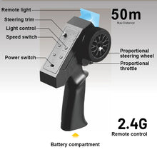 Load image into Gallery viewer, MN82 1:12 Retro RC Car with Lights 4 WD Remote Control Pickup Truck Model 2.4G Climbing Car Toy for Children Outdoor Play Gifts