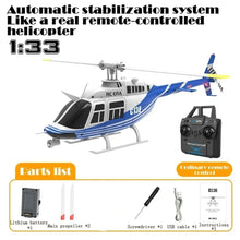 Load image into Gallery viewer, RC ERA C138 1:36 Remote Control Simulation RC Bell 206 Helicopter Altitude Hold 2.4g Genuine 6axis Gyro