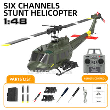 Load image into Gallery viewer, RC ERA Weathered Marine C032 UH1Huey One Click Inverted Flight TOF Optical Flow Gyro Stabilized RC Helicopter for Adults