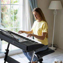 Load image into Gallery viewer, 61 Key Keyboard Piano, Digital Piano Keyboard Set for Kids with Microphone, Dual Power Supply, Built-in Dual Speakers,LCD Screen