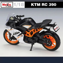 Load image into Gallery viewer, Maisto 1:18 KTM RC 390 Alloy Racing RC Motorcycle Model Diecast