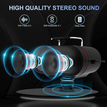 Load image into Gallery viewer, RHM K666 Karaoke Machine with Rich & Deep Bass, Powerful Sound, 2 Wireless Microphones, Rechargeable Battery, 8 Hours Playtime