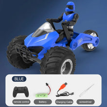 Load image into Gallery viewer, 1:16 2.4G RC Car Remote Control Car Rotating Motorcycle Light Music Dancing Deformation Stunt Car Children's Toy for Boy Gift