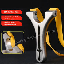 Load image into Gallery viewer, Stainless Steel Slingshot Powerful Hunting Slingshot Sword Shaped Outdoor Sports Self-defense Slingshot Crossbow