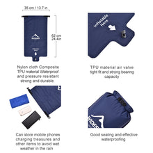 Load image into Gallery viewer, Widesea Camping Double Air Mattress Outdoor Sleeping Pad Bed Ultralight Folding Travel Inflatable Mat Cushion Moistureproof