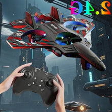Load image into Gallery viewer, With Lights Glider Flying Helicopter RC Hobby Jet Plane 2.4G Stunt Remote Control Foam Fighter Airplane Toy Drone with Light