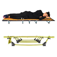Load image into Gallery viewer, Single Camping Bed Outdoor Portable Camping Cot Aluminum Alloy Ultralight Tent Bed Hiking Backpacking Bed Marching Simple Bed