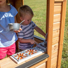Load image into Gallery viewer, Sweetwater All Cedar Wooden Playhouse, Light Brown Home Garden Buildings