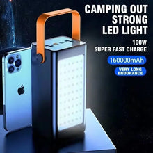 Load image into Gallery viewer, Power Bank 200000mAh High Capacity 66W Fast Charger Powerbank for IPhone Laptop Batterie Externe LED Camping Light Flashlight