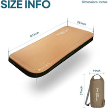 Load image into Gallery viewer, LostHorizon 4.5” Thick Self Inflating Sleeping Pad with Solid Foam Camping Mattress with Pump Sack Portable Roll Up Bed 4 Season