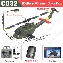 Load image into Gallery viewer, C032 RC Helicopter 2.4G 6-Aixs Gyroscope 6CH Altitude Hold Optical Flow Brushless Remote Control Helicopter Toys For Kid Adult