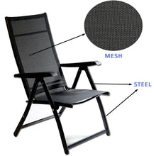 Load image into Gallery viewer, Heavy Duty Durable Adjustable Reclining Folding Chair Outdoor Indoor Garden Pool (1)