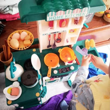 Load image into Gallery viewer, 95cm Large Kids Play House Kitchen Set Spray Kitchen Girl Baby