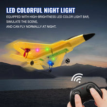 Load image into Gallery viewer, F22 Raptor RC Plane 2.4G 2CH Remote Control Foam Aircraft With LED Lights RC Glider Airplane Toys Gifts For Children