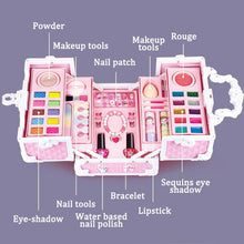Load image into Gallery viewer, Play Pink Unicorn Princess Washable Safe Makeup Kid Toy Gift