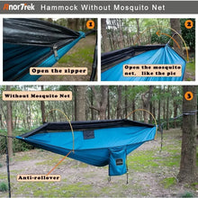 Load image into Gallery viewer, Professional Camping Hammock with Mosquito Net, Lightweight Portable Double Hammock with Two 10 FT Hammock Tree Straps, 230T Nyl