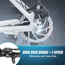 Load image into Gallery viewer, Electric Bike, 48V 500Wh EBike, UP To 60 Miles, Removable Battery, 3H Fast-Charge, 26" Commuter Electric Bicycles, 7-Speed