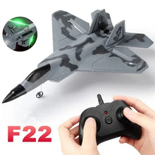 Load image into Gallery viewer, SIynhoo RC Plane -F22 Raptor Model Toy Airplane Glider 2 Channels