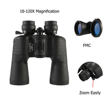 Load image into Gallery viewer, ZIYOUHU-Long Range Binocular Telescope HD120 Times High MagnificationSpyglass for Hunting Camping ProfessionalZoom Zoom10-120X80
