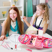 Load image into Gallery viewer, 60 Pcs Little Girls Princess Toys Real Washable Pretend Play Cosmetic Beauty Makeup