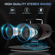 Load image into Gallery viewer, Karaoke Machine with Rich & Deep Bass, Powerful Sound, 2 Wireless Microphones, Rechargeable Battery