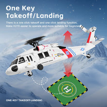 Load image into Gallery viewer, Wltoys K170-K270 UH-60L 2.4G 4CH 6-Axis Gyro Brushless Motor Military Green RC Helicopter RTF And XK K170 K270