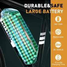 Load image into Gallery viewer, Electric Bike for Adults, 26" × 2.125/3.0/4.0 Fat Tire E Bike 12Ah/15Ah Removable Electric Bicycle, 500W/750W Mountain