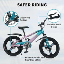 Load image into Gallery viewer, Kids Bike, 20 Inch Kids' Bicycles for 7-14 Years Old Boys Girls, SAFE Kids Mountain Bike with Training Wheels or Disc Brake Bike