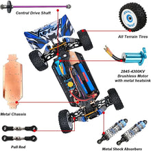 Load image into Gallery viewer, WLtoys 124017(V2) Fast RC Car, 1/12 Brushless RC Car with Independent ESC for Adults, 75km/h
