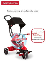 Load image into Gallery viewer, Radio Flyer 4-IN-1 Children Tricycle Bike Trolley Bikes with Awning Ultra Lightweight Trolley for Kids Boys First Birthday Gift
