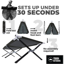Load image into Gallery viewer, Ultralight Camping Cot Lightweight Camping Bed Mountain Hiker Tourist Camp-cot Folding Bed for Sleeping Lit Pliant Folding-bed