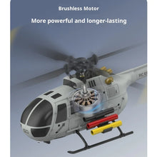 Load image into Gallery viewer, Remote Controlled RC ERA C186S Helicopter Six-Channel Simulation Brushless Model Helicopter BO-105 Optical Flow Positioning Toy