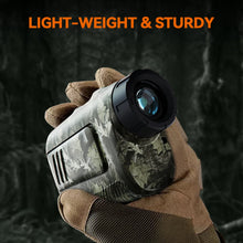 Load image into Gallery viewer, MiLESEEY Range Finder for hunting PF2E, 600m Laser Rangefinder, 7° Big Field View, with Rain and Fog Ranging Mode, BOW Mode