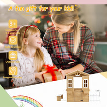 Load image into Gallery viewer, Outdoor Wooden Playhouse for Kids with Working Door, Windows, Mailbox