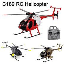 Load image into Gallery viewer, 1:28 C189 RC Helicopter MD500 Brushless Dual-motor Remote Control Model 6-Axis Gyro Aircraft Toy One-click Takeoff/landing