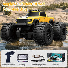 Load image into Gallery viewer, JJRC C8816 Amphibious Remote Control Car 4WD Off-Road Climbing Monster Truck with LED Light 4-wheeled Bigfoot Buggy RC Car Toys