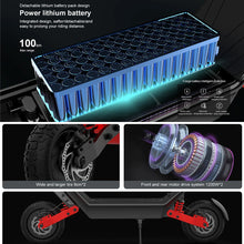 Load image into Gallery viewer, HX X10 18.2AH Electric Scooter 2000W 75KM/H Foldable Electric Kick E Scooter Dual Motors 11 Inch APP Smart Escooter for Adults