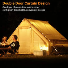 Load image into Gallery viewer, Inflatable Camping Tent Glamping Tents, Easy Setup 4 Season Waterproof Windproof Outdoor Blow Up Tent, Luxury Cabin Tent