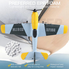 Load image into Gallery viewer, RC Airplane 2.4GH 4CH 150mm Wingspan 3-Axis One Key U-Turn