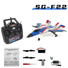 Load image into Gallery viewer, SG-F22 RC Airplane 3D Stunt Plane Model 2.4G Remote Control Fighter Glider Electric Rc Aircraft Toys For Children Adults