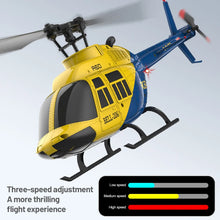 Load image into Gallery viewer, 1: 42 A60 RC Helicopter Four Channel Single Blade Aileron Free BELL206 Helicopter With Gyroscope RC Toy Children Gifts