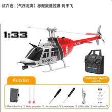 Load image into Gallery viewer, RC ERA C138 BELL 206 Jet Ranger 6-axis Gyro Stabilized Altitude Hold 4ch RC Helicopter Aircraft Hobby for Adults -RTF