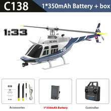 Load image into Gallery viewer, RC ERA C138 BELL 206 RC Helicopter Jet Ranger 6-axis Gyro Stabilized Altitude Hold 4 Channel RTF Aircraft RC Toy for Adults